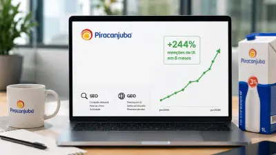 Capa do artigo: Como a Piracanjuba Cresceu 244% em Menções de IA com SEO e GEO
