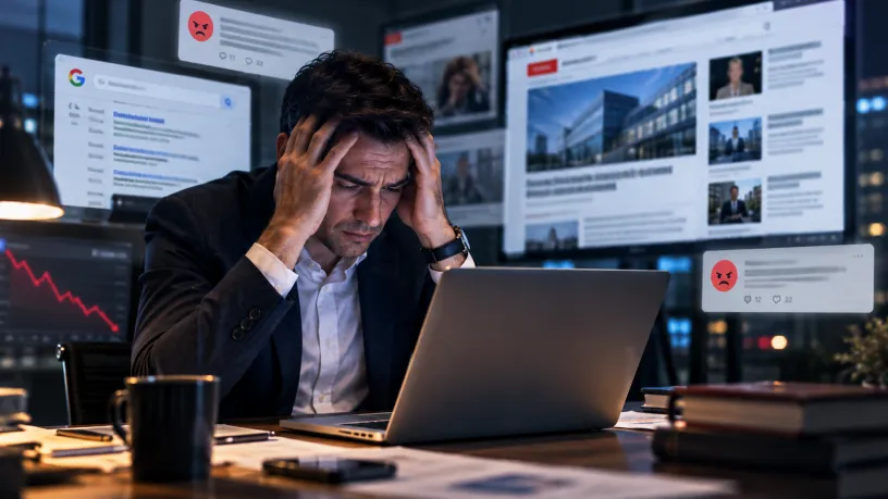Como gerenciar uma crise de imagem da minha empresa na internet?
