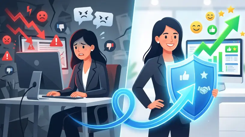 Crise de reputação online e resolução com método profissional — Saftec Digital